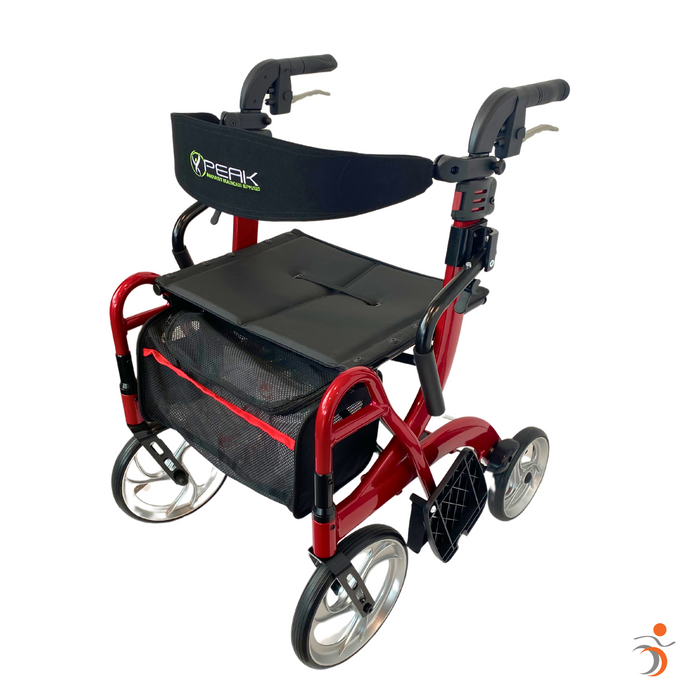 2-in-1 Convertible Walker & Wheelchair