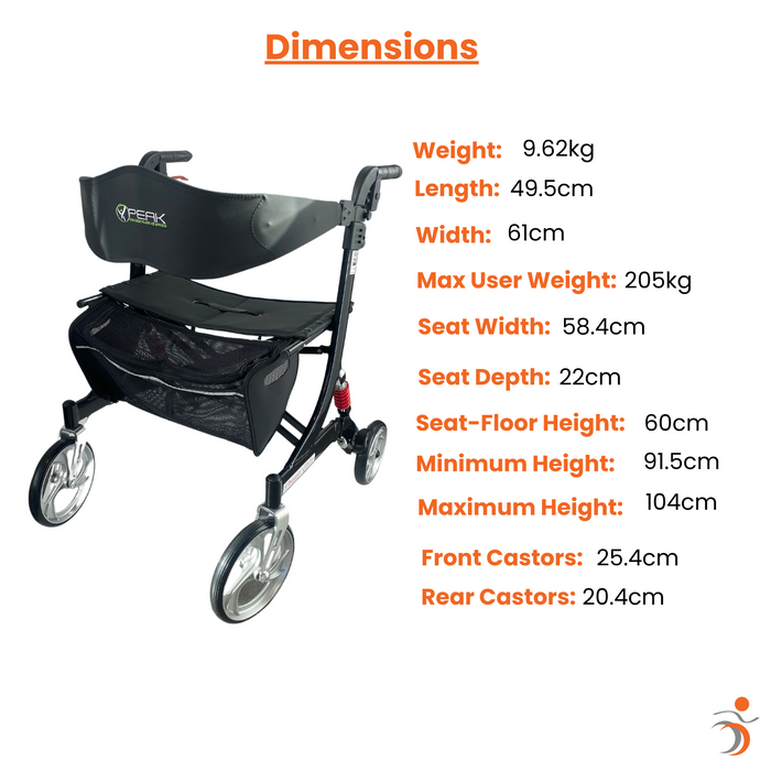 Ellipse Heavy Duty Rollator