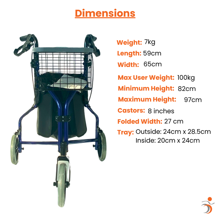 Tri-Walker with Basket & Tray