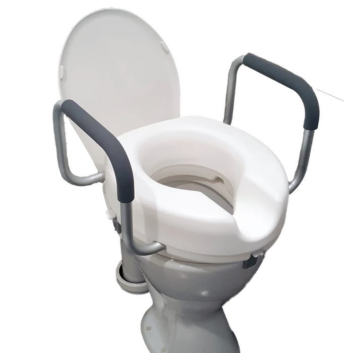 Raised Toilet Seat with Arms