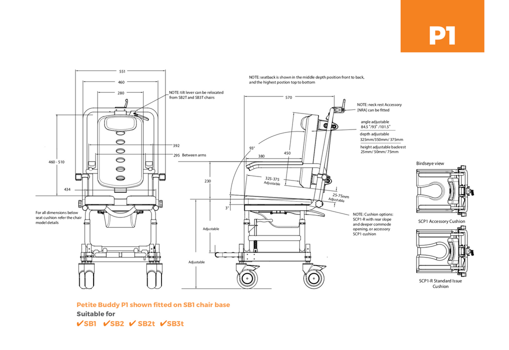 ShowerBuddy Petite/ Paediatric System
