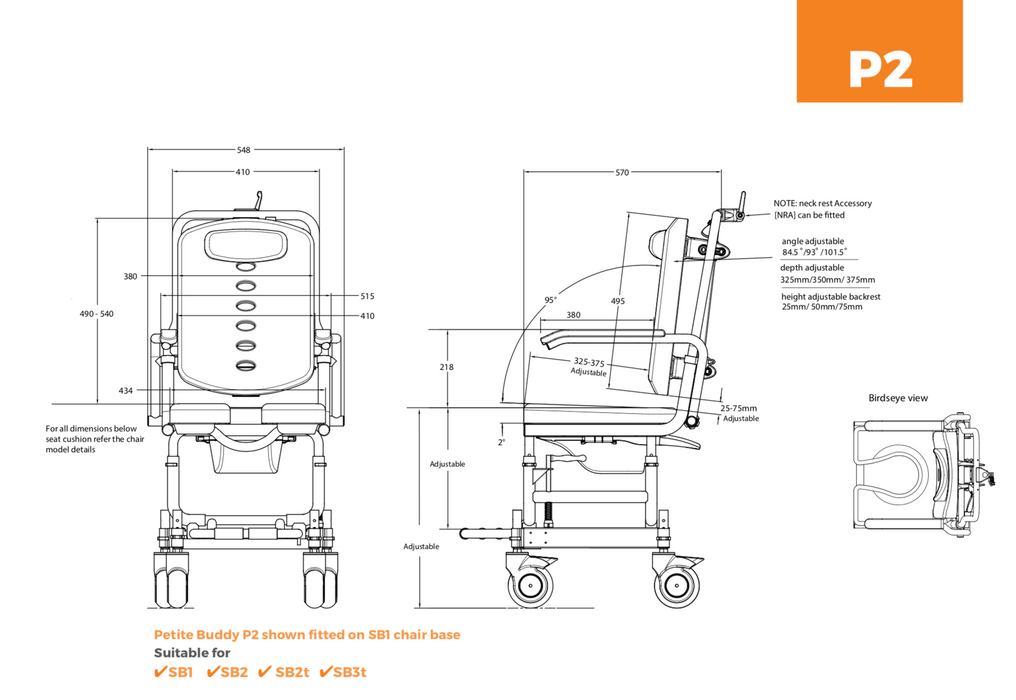 ShowerBuddy Petite/ Paediatric System