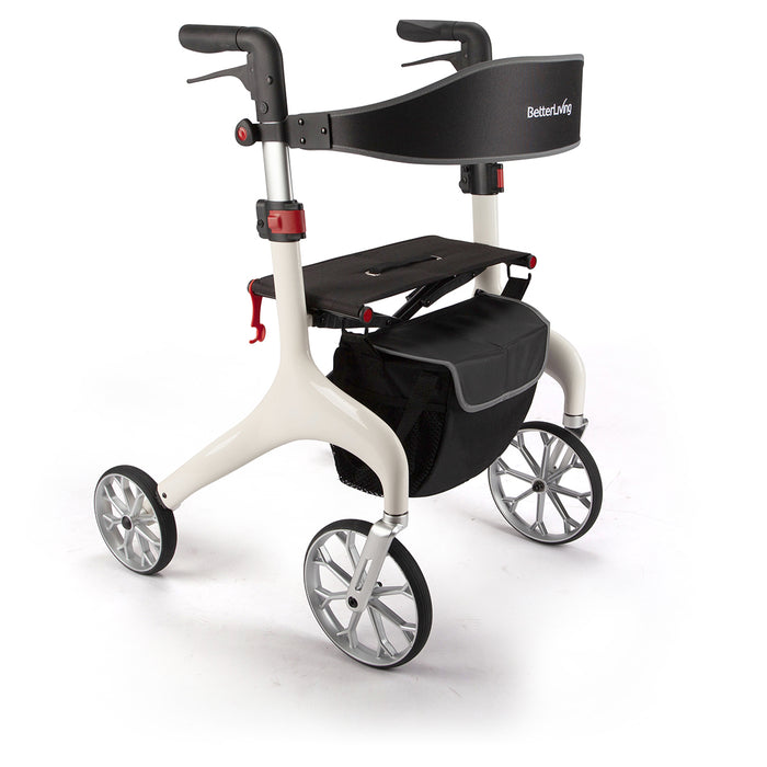 Coming Soon -The BetterLiving Ultralight Carbon Fibre Wheeled Walker — “The Carbon” — is built for high performance and low effort, combining modern materials with minimalist style.